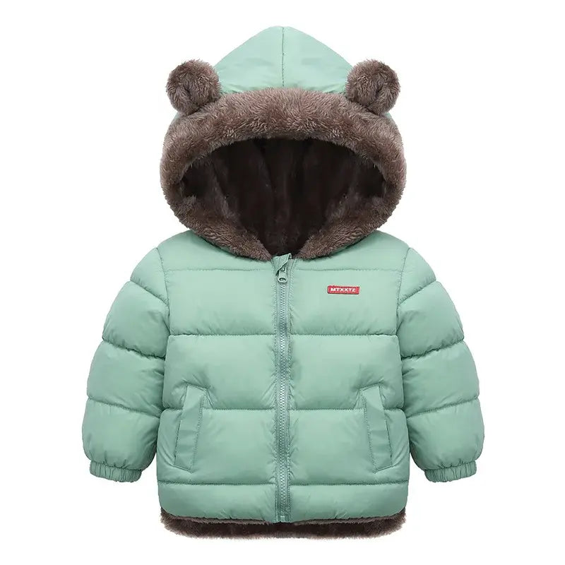 Children's Bear Ears Thick Fleece Coat
