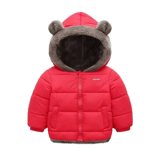 Children's Bear Ears Thick Fleece Coat