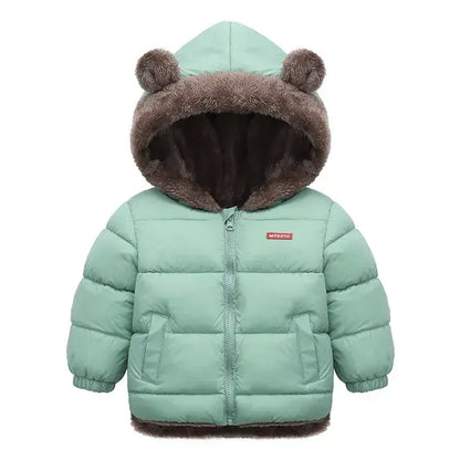 Children's Bear Ears Thick Fleece Coat