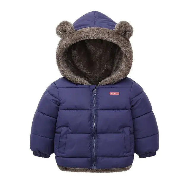 Children's Bear Ears Thick Fleece Coat