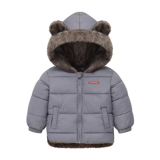 Children's Bear Ears Thick Fleece Coat