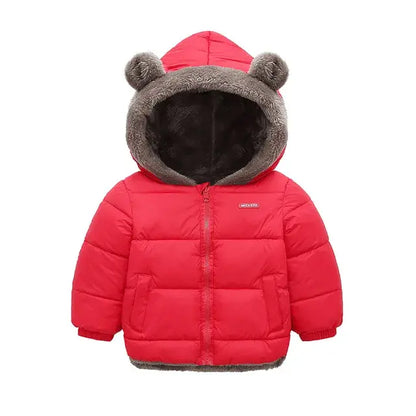 Children's Bear Ears Thick Fleece Coat