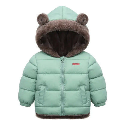 Children's Bear Ears Thick Fleece Coat