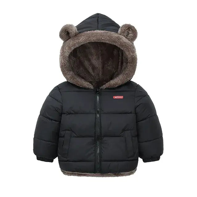 Children's Bear Ears Thick Fleece Coat